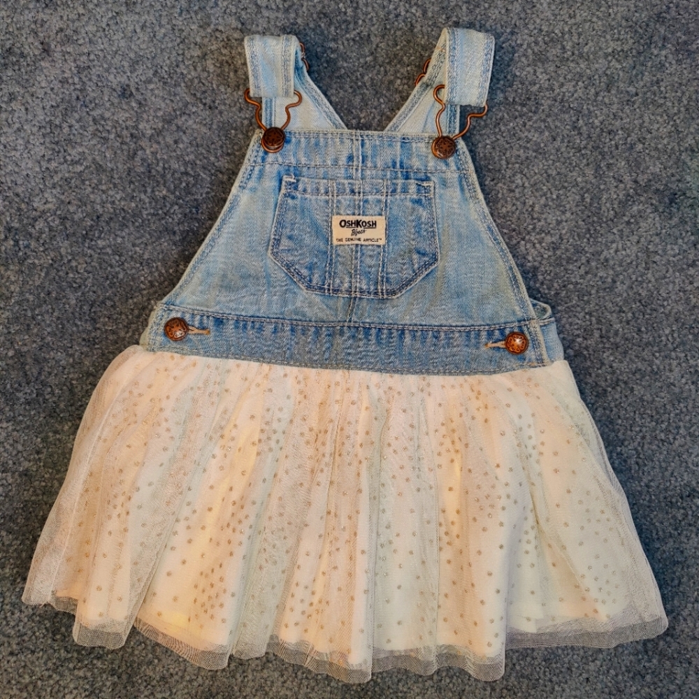 OshKosh Toddler Denim Tutu Jumper Dress